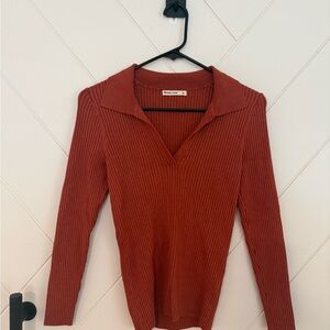 Marine Layer Rust Long Sleeve Top